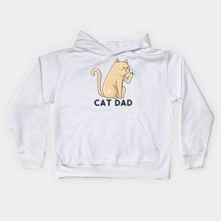 cat dad Kids Hoodie